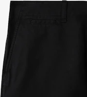 Sizing Burberry SS24 Black Twill Button-Up Relaxed Shorts 80836241