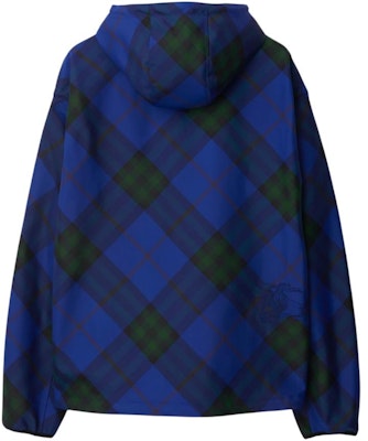 Burberry SS24 藍色格紋連帽拉鍊外套 80836181 Lookbook Burberry SS24 藍色格紋連帽拉鍊外套 80836181