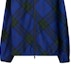 Cheap Burberry SS24 藍色格紋連帽拉鍊外套 80836181