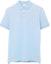 Buy Burberry SS24 Blue Polo Shirt with Solid Color and Logo Embroidery. 80707371