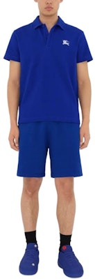 Burberry SS24 藍色短袖POLO衫 帶刺繡標誌款式 80849361 Purchase Burberry SS24 藍色短袖POLO衫 帶刺繡標誌款式 80849361