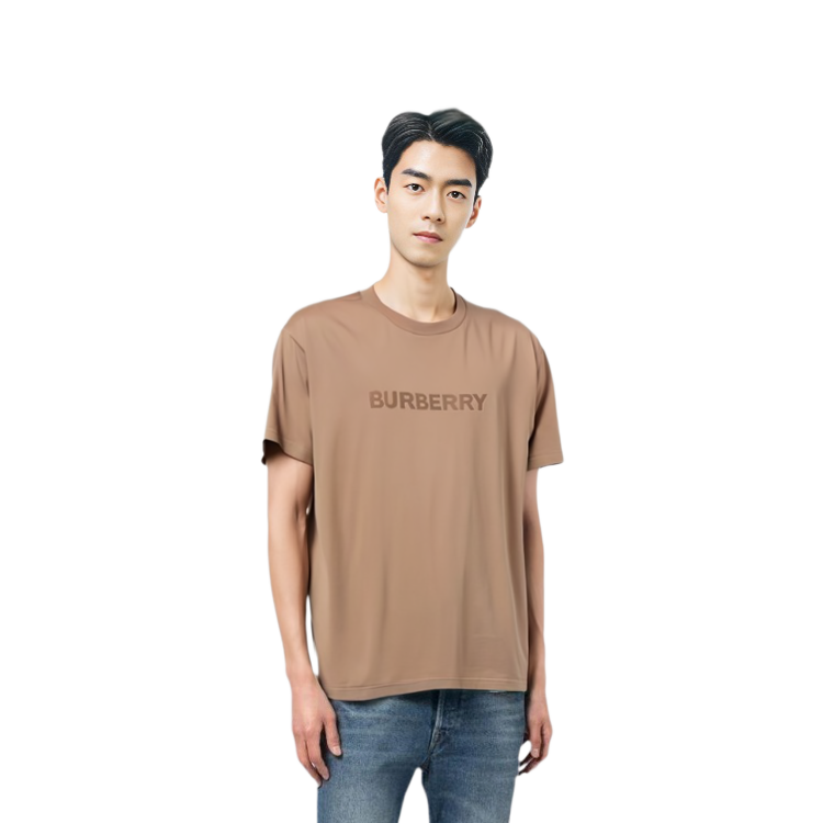 Burberry SS24  Brown Letter Print Short Sleeve Crewneck T-Shirt. 80831281 圖 5