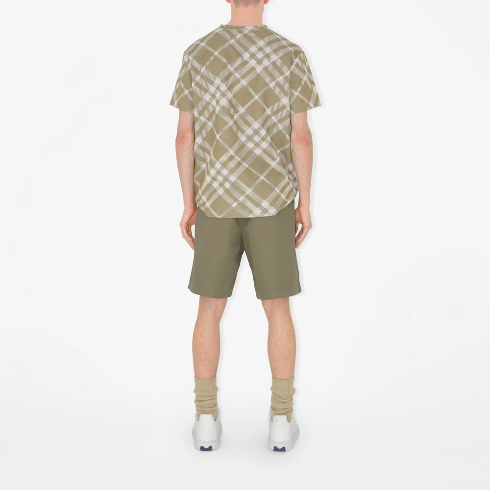 Burberry SS24  Brown Mid-Rise Straight Casual Shorts. 80836221 圖 6