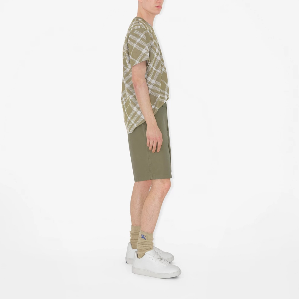 Burberry SS24  Brown Mid-Rise Straight Casual Shorts. 80836221 圖 7