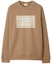 Order Burberry SS24 Camel Letter Logo Crewneck Long Sleeve Sweatshirt 80843421