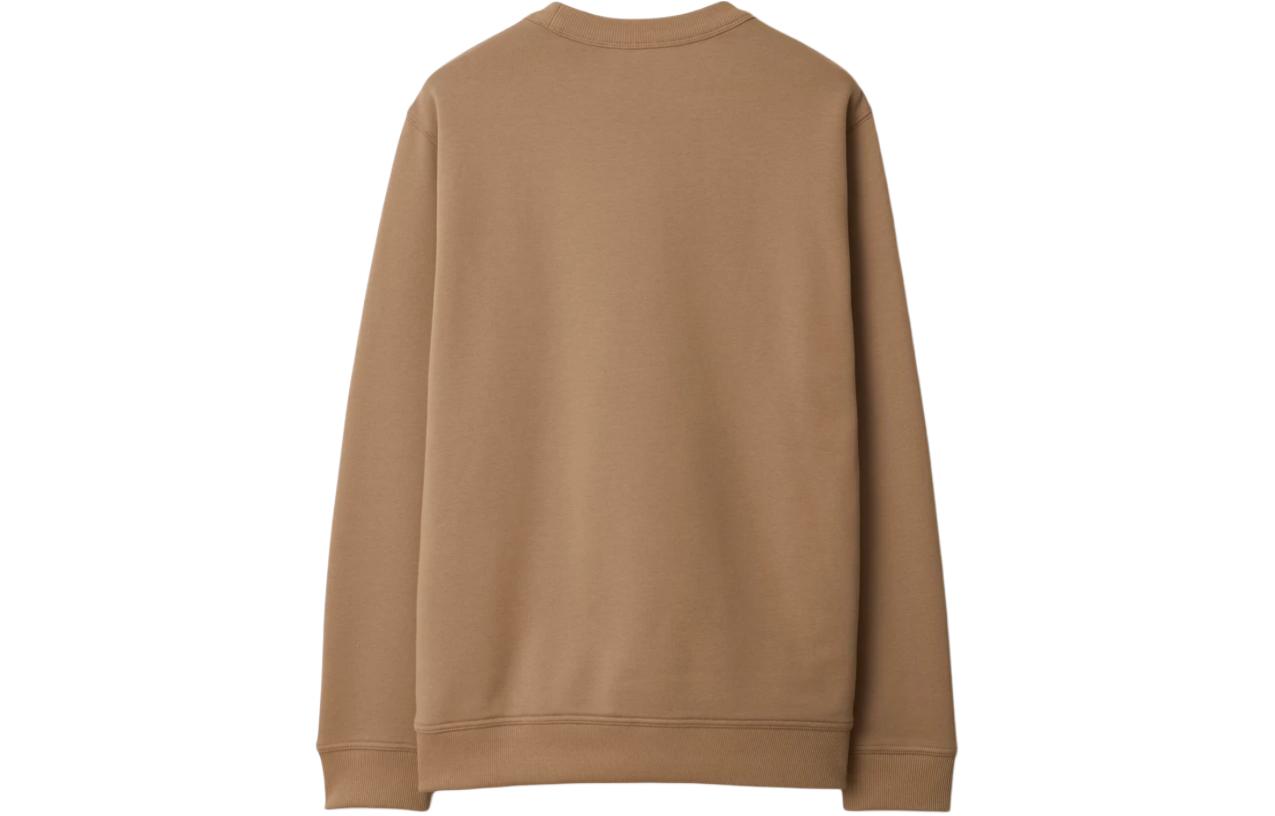 Lookbook Burberry SS24  Camel Letter Logo Crewneck Long Sleeve Sweatshirt 80843421