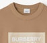Sizing Burberry SS24 Camel Letter Logo Crewneck Long Sleeve Sweatshirt 80843421