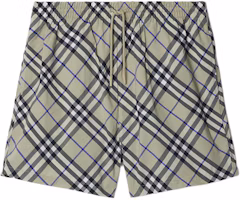 Order Burberry SS24 Shorts de Natación Verde Musgo con Cintura Media y Cordón. 80873361