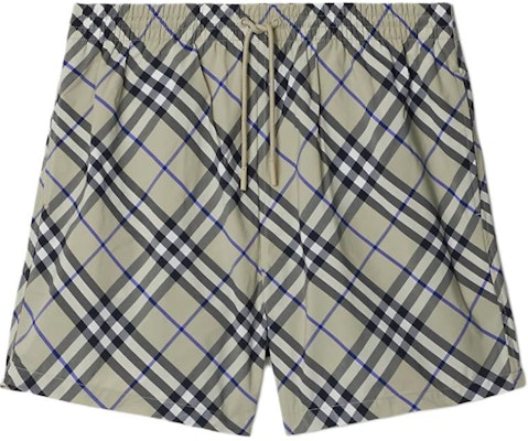 Burberry SS24 Check Mid-Rise Drawstring Swim Shorts Moss Green. 80873361 Order Burberry SS24 Check Mid-Rise Drawstring Swim Shorts Moss Green. 80873361