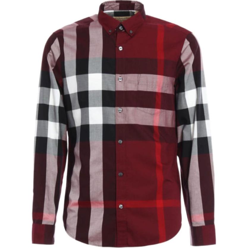 Burberry SS24  Checkered Long-Sleeve Button-Up Shirt - Multicolor 39961071 圖 2