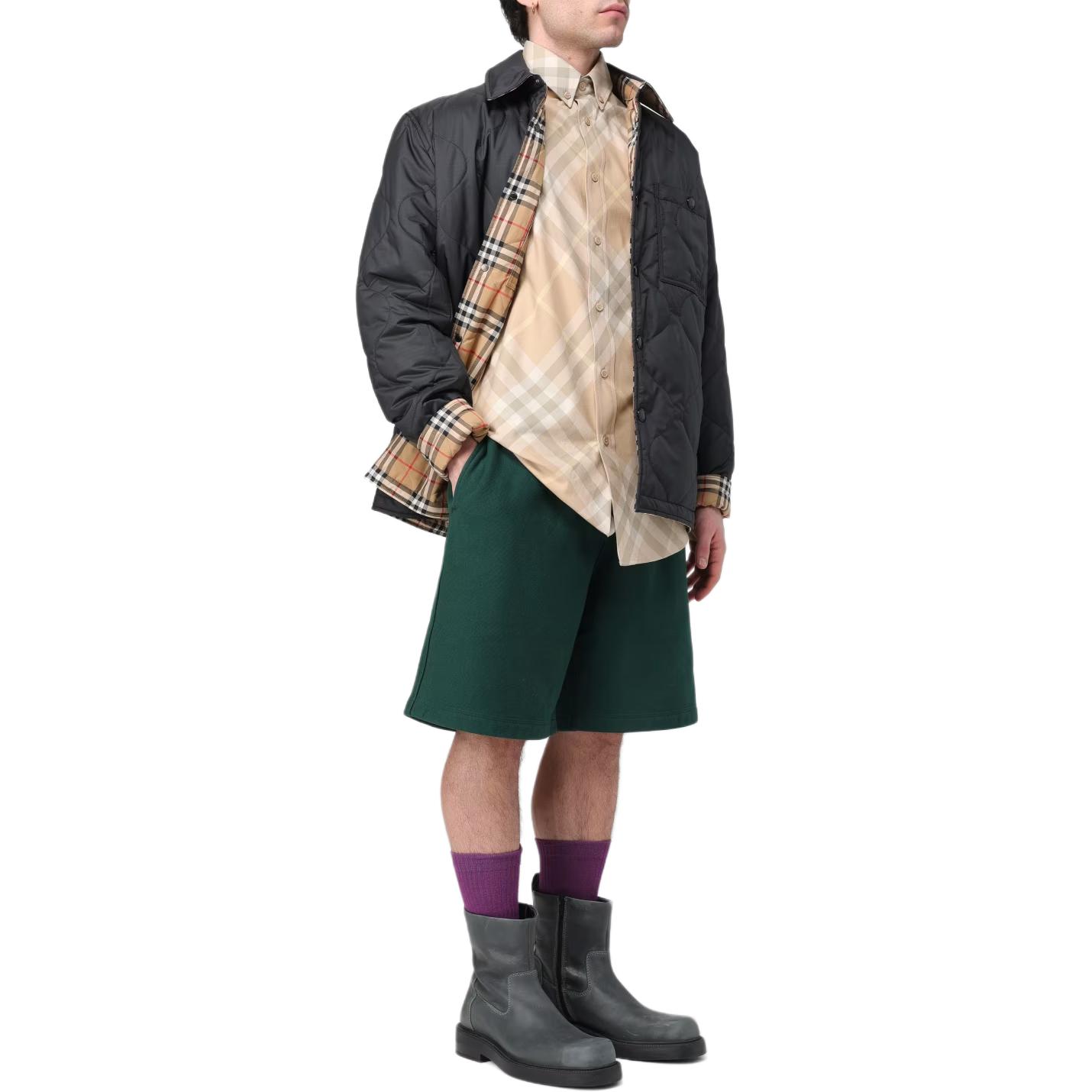 Purchase 버버리 SS24 체커드 반팔 루즈핏 버튼다운 셔츠. 80824781