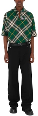 버버리 SS24 체커드 반팔 루즈핏 버튼다운 셔츠. 80824781 Cheap 버버리 SS24 체커드 반팔 루즈핏 버튼다운 셔츠. 80824781