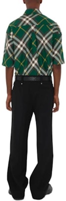 버버리 SS24 체커드 반팔 루즈핏 버튼다운 셔츠. 80824781 1