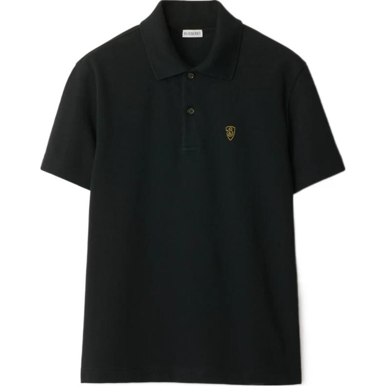 Order 巴宝莉 SS24 煤黑色纯色Logo短袖POLO衫. 80998821