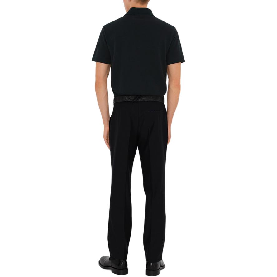 Shop 巴宝莉 SS24 煤黑色纯色Logo短袖POLO衫. 80998821