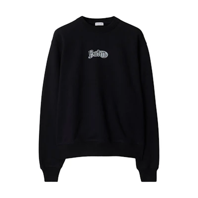 Burberry SS24 Coal Letter Logo Print Crewneck Sweatshirt. 80978221