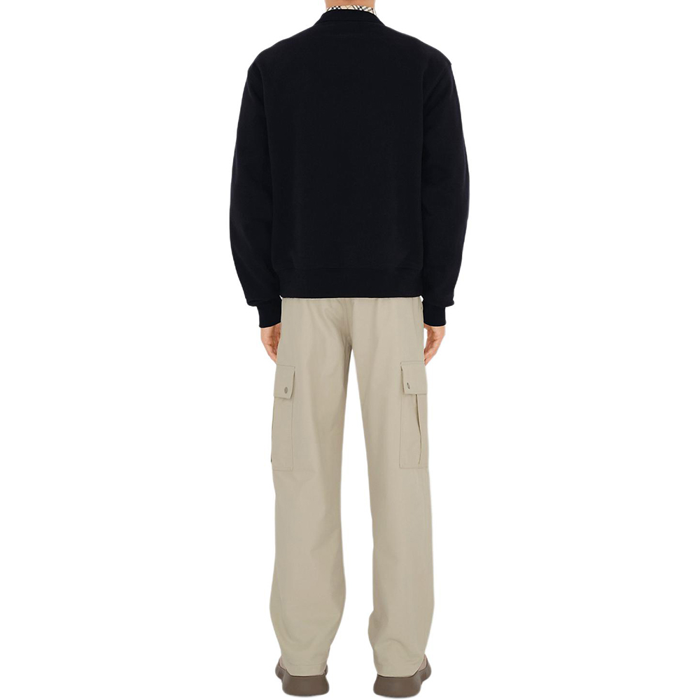 Shop Burberry SS24  Coal Letter Logo Print Crewneck Sweatshirt. 80978221