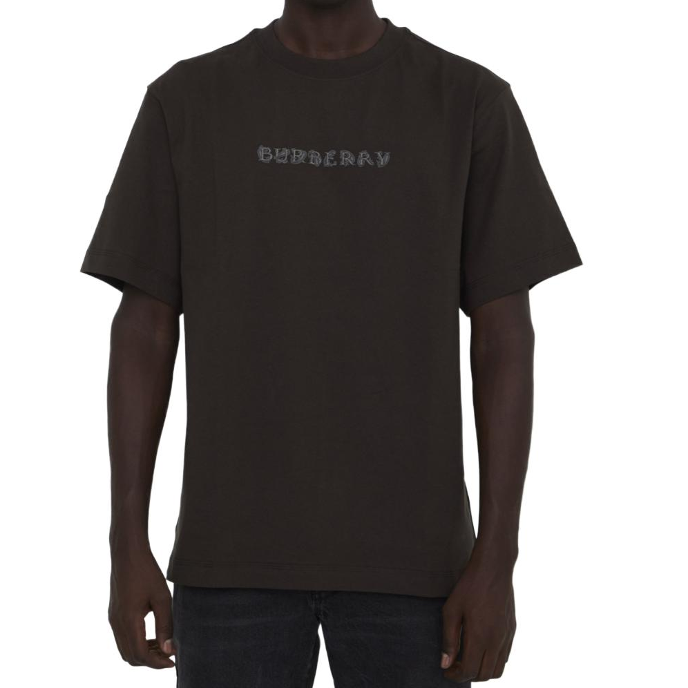 Burberry SS24  Coffee Brown Logo Print Crew Neck Short Sleeve T-Shirt 80978751 圖 2