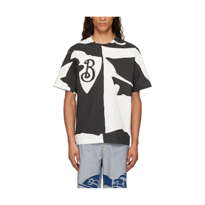 Burberry SS24 Contrast Logo Print Black Crewneck T-Shirt 80934791