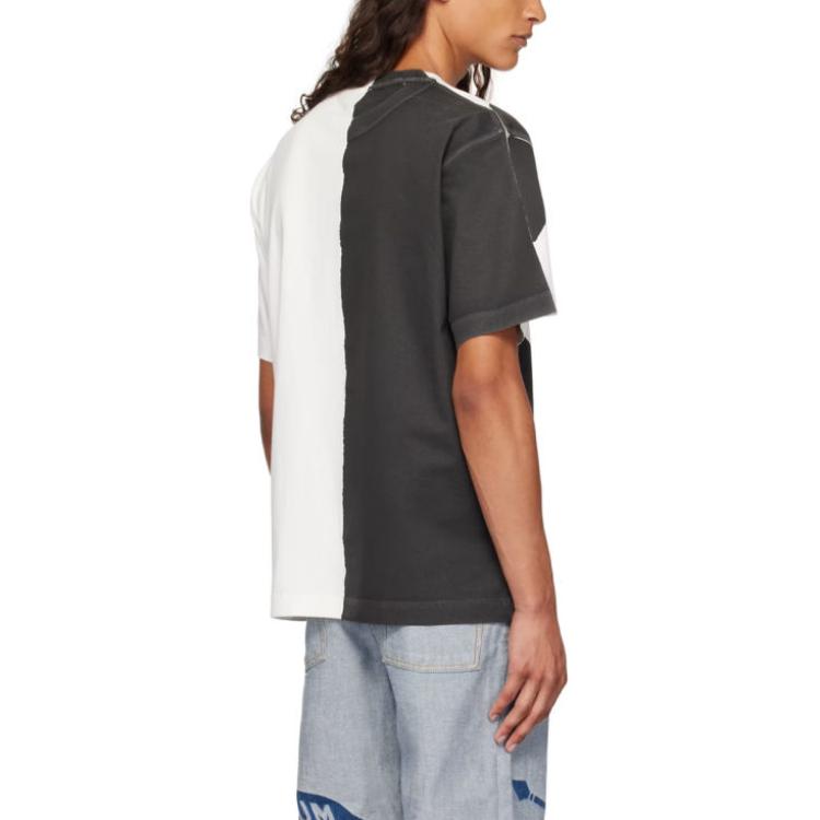 Shop Camiseta Negra Burberry SS24 con Logo Contraste Estampado Crewneck. 80934791