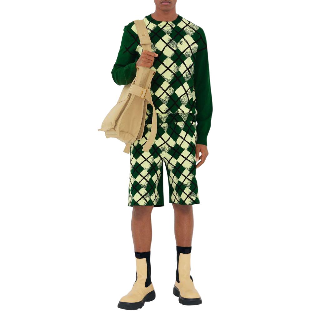 Burberry SS24  Diamond Check Print Casual Shorts 80811561 圖 5