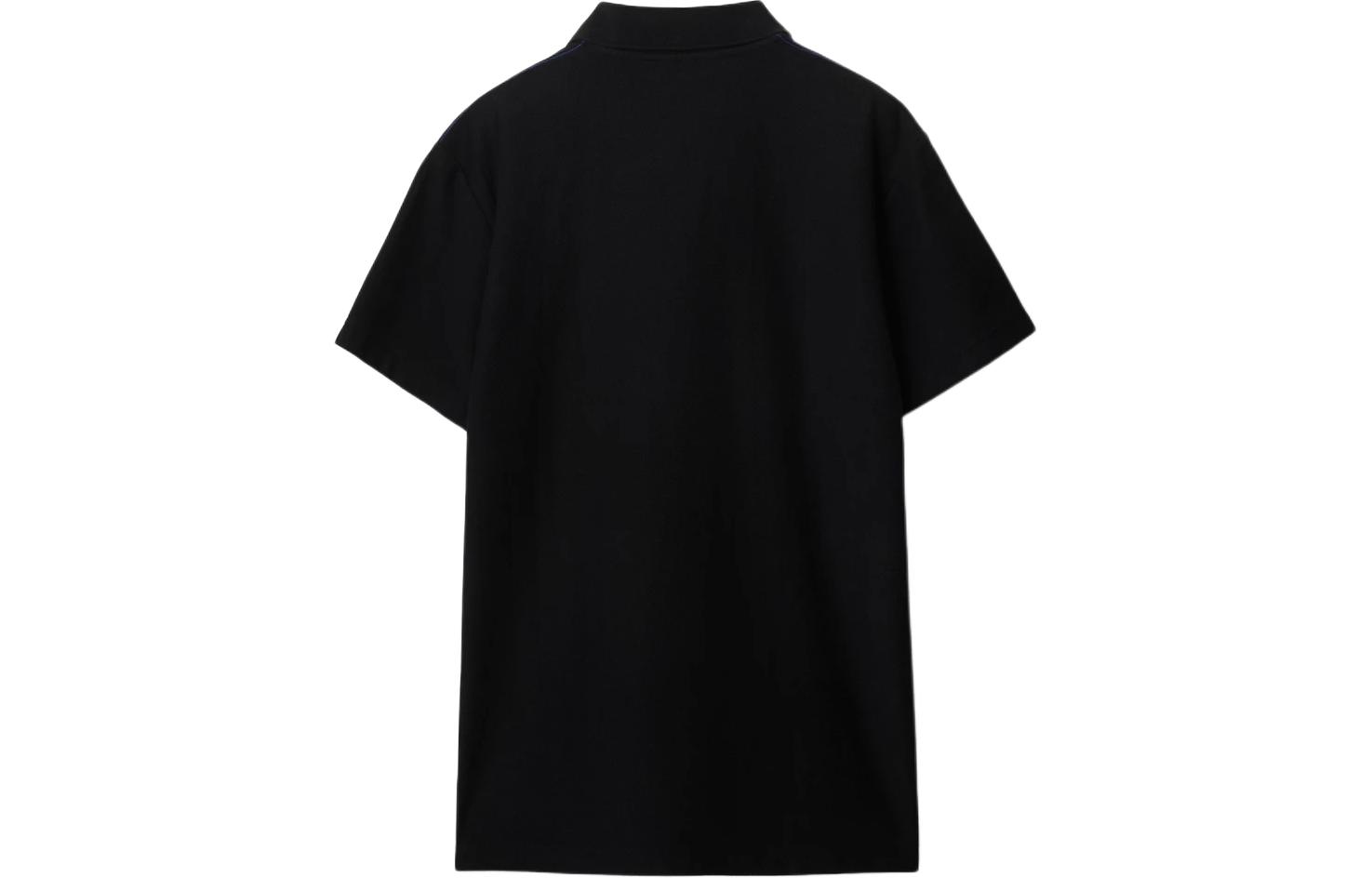 Lookbook 博柏利 SS24 马术骑士标志修身版黑色 Polo 衫 80849371