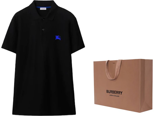 博柏利 SS24 马术骑士标志修身版黑色 Polo 衫 80849371 Shop 博柏利 SS24 马术骑士标志修身版黑色 Polo 衫 80849371