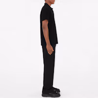 Sizing Burberry SS24 馬術騎士標誌修身黑色POLO衫 80849371