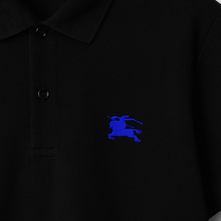 Cheap 博柏利 SS24 马术骑士标志修身版黑色 Polo 衫 80849371