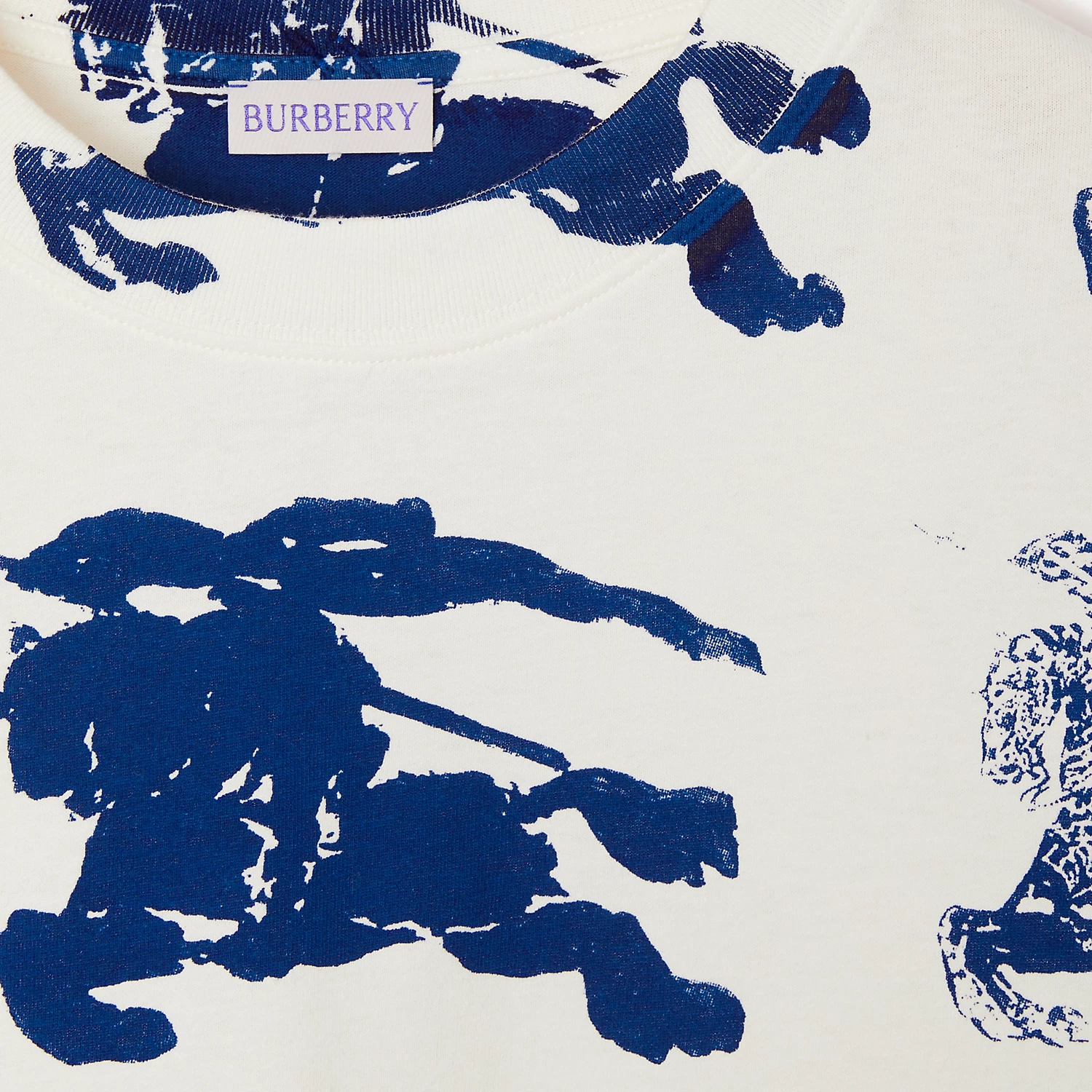 Burberry SS24  Full Print Crewneck T-Shirt Raindrop Color Short Sleeve. 80813691 圖 7