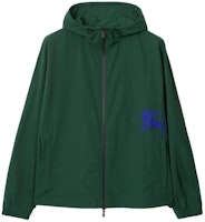 Burberry SS24 Green Logo Print Hooded Zip-Up Jacket. 80890951 Burberry SS24 Green Logo Print Hooded Zip-Up Jacket. 80890951