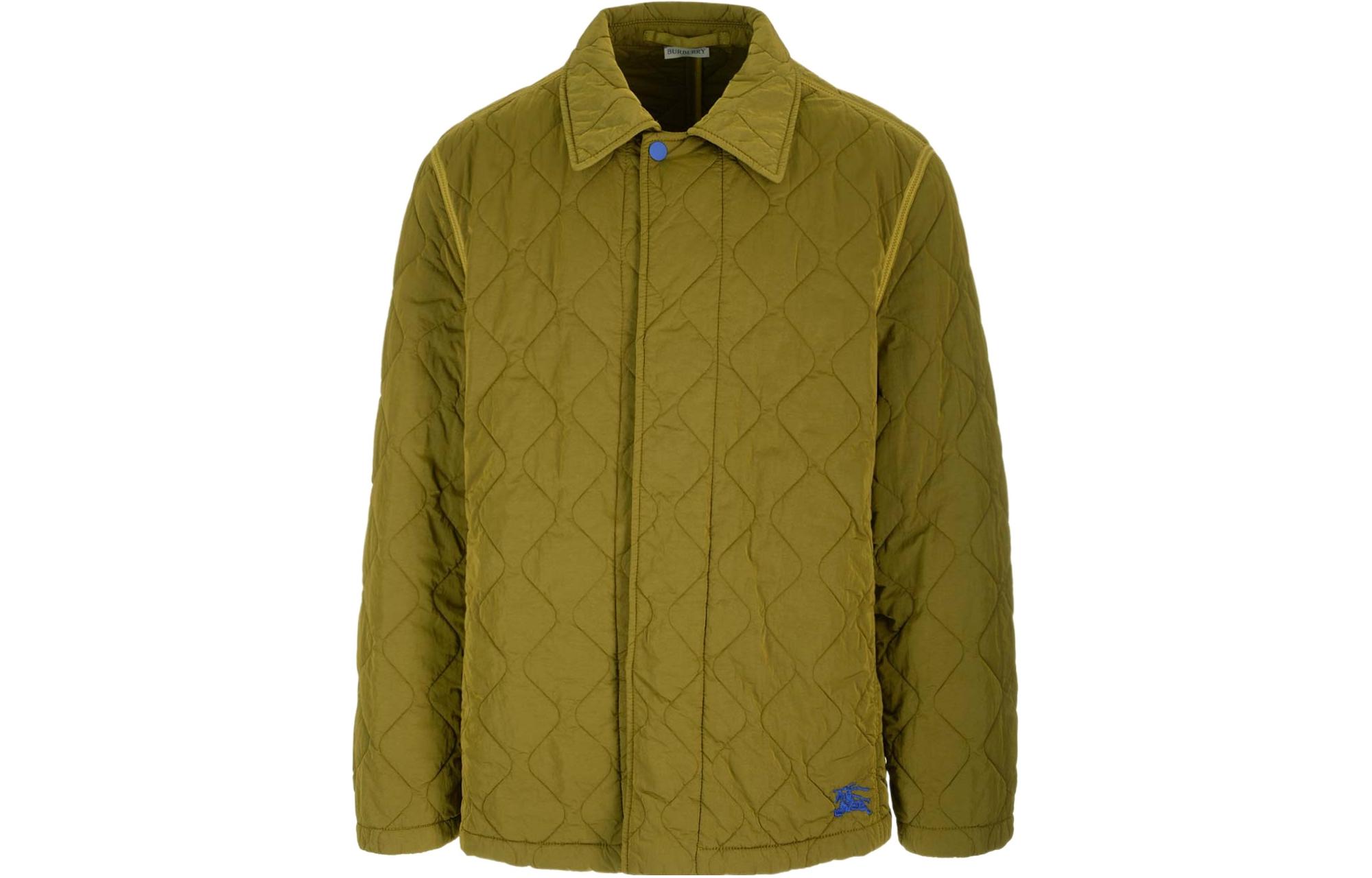 Order Burberry SS24 綠色菱格長袖休閒外套 80838101