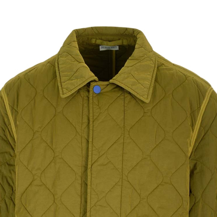 Details for Burberry SS24 綠色菱格長袖休閒外套 80838101