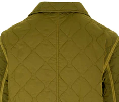 Sizing Burberry SS24 Jaket Kasual Lengan Panjang Berlapik Hijau 80838101