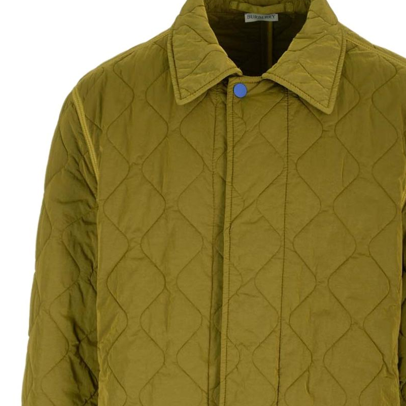 Cheap Burberry SS24 綠色菱格長袖休閒外套 80838101