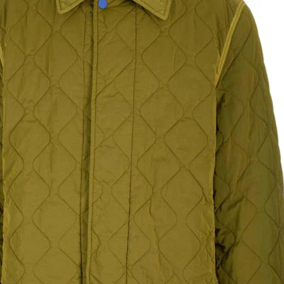 Burberry SS24 Jaket Kasual Lengan Panjang Quilted Hijau. 80838101 1