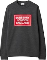 Burberry SS24 Kelabu Letter Print Crewneck Pullover Sweatshirt. 80843441 Order Burberry SS24 Kelabu Letter Print Crewneck Pullover Sweatshirt. 80843441