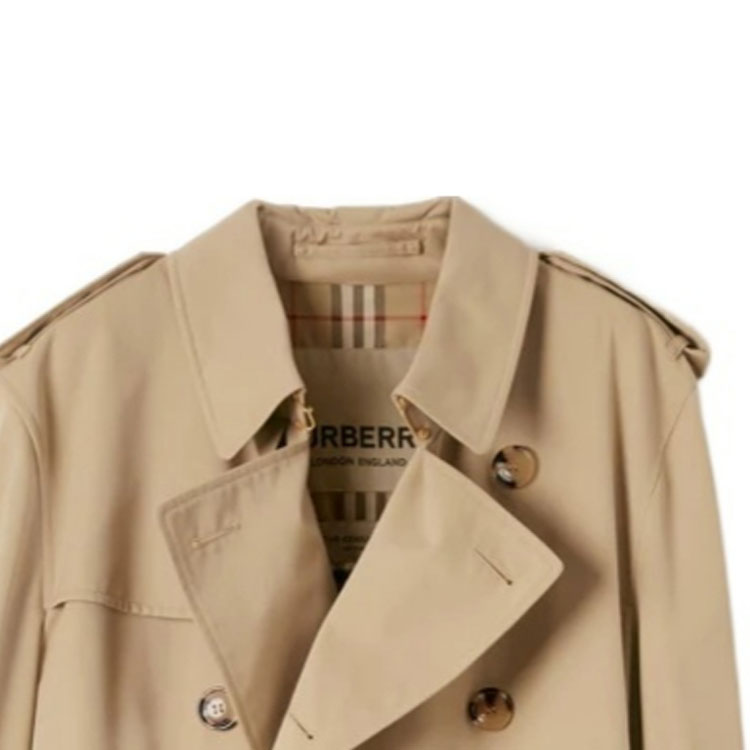 Sizing Burberry SS24  Honey Double-Breasted Long Trench Coat Solid Color. 80793851