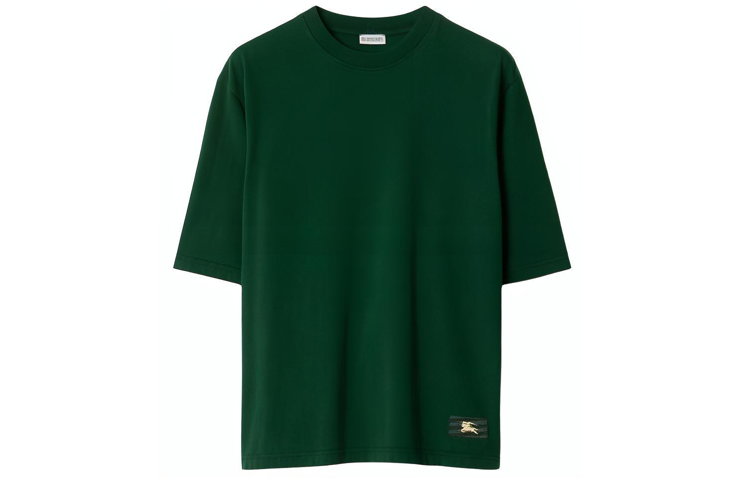 Burberry SS24  Ivy Green Loose Fit Crew Neck Casual T-Shirt. 80808151