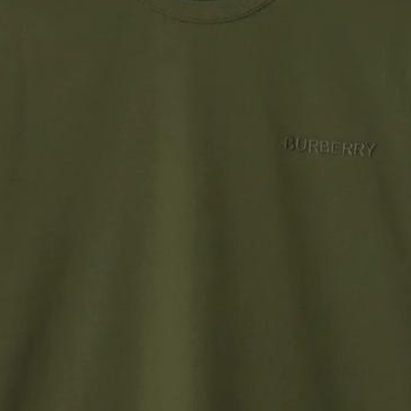 Details for 博柏利 SS24 标志刺绣短袖圆领T恤 橄榄绿 80935161