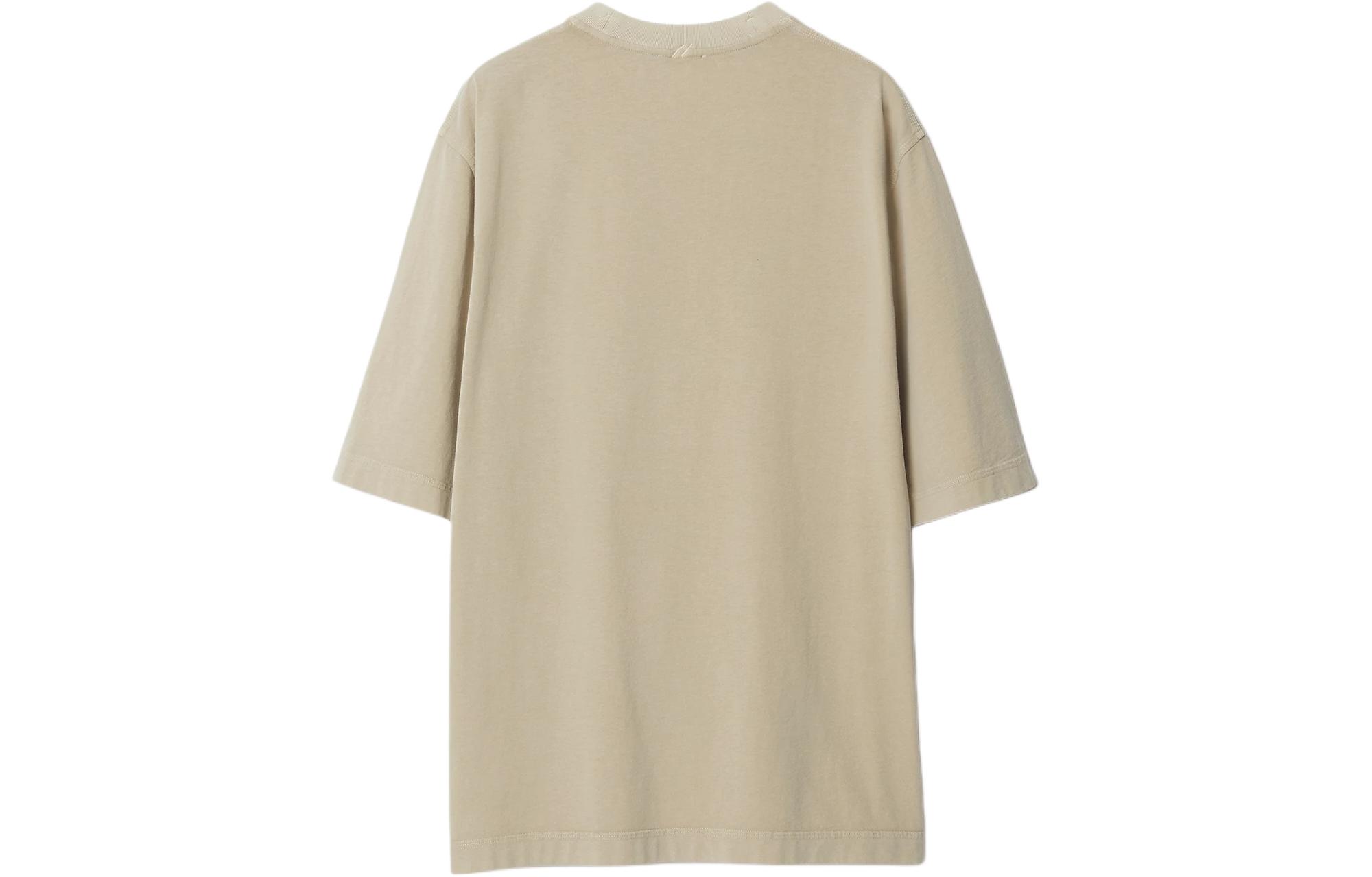 Burberry SS24  Logo Embroidered Crewneck T-Shirt Khaki 80901331 圖 3