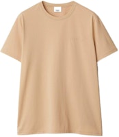 Burberry SS24 Logo Embroidered Crewneck T-Shirt Soft Yellow Brown. 80843601 Burberry SS24 Logo Embroidered Crewneck T-Shirt Soft Yellow Brown. 80843601
