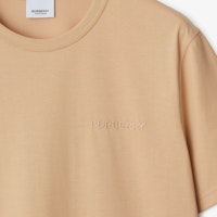 Burberry SS24 Kaos Crewneck Logo Bordir Kuning Coklat Muda. 80843601 Purchase Burberry SS24 Kaos Crewneck Logo Bordir Kuning Coklat Muda. 80843601