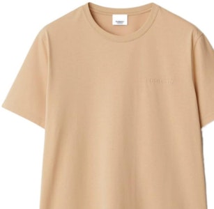 Burberry SS24 刺繡標誌圓領T恤 柔和黃棕色。 80843601 Sizing Burberry SS24 刺繡標誌圓領T恤 柔和黃棕色。 80843601