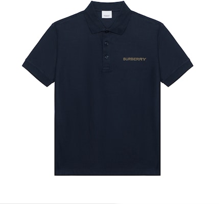 Burberry SS24 Baju Polo Navy Blue dengan Logo Sulaman. 80844371 Buy Burberry SS24 Baju Polo Navy Blue dengan Logo Sulaman. 80844371