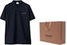 Shop Burberry SS24 Baju Polo Navy Blue dengan Logo Sulaman. 80844371