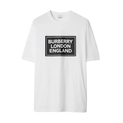 Burberry SS24 Logo Print White Crewneck T-Shirt 80843381