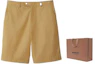 Shop Burberry SS24 Loose Fit Button Casual Shorts in Wheat Color. 80895261