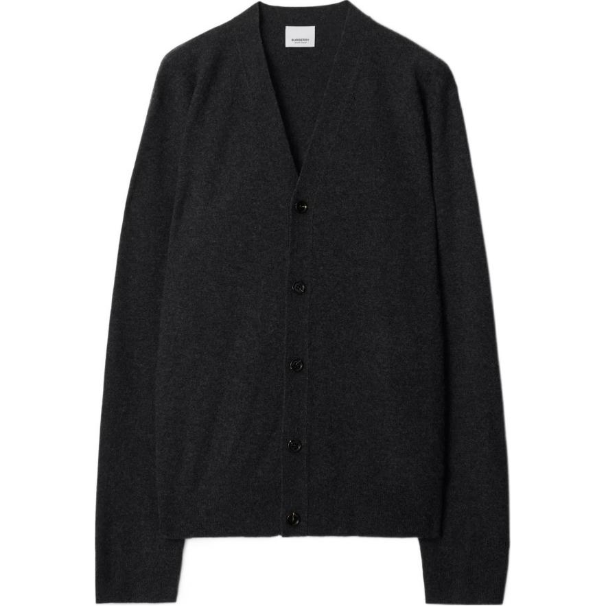 Order バーバリー SS24 ルーズフィット Vネック ボタン ニット カーディガン グレー 80911851