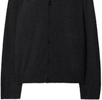 Shop Burberry SS24 Loose Fit V-Neck Button Knit Cardigan Grey 80911851